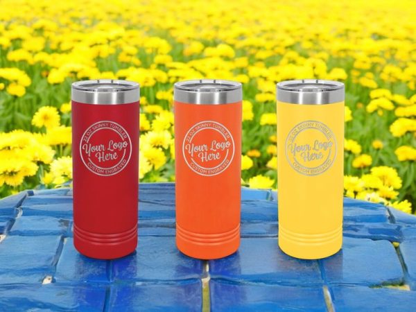 Custom Engraved 22 Ounce Skinny Tumblers