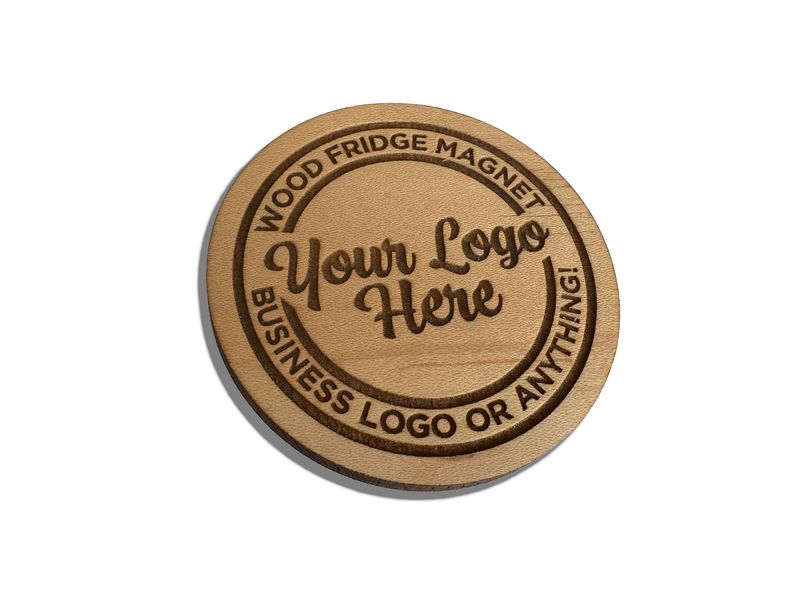 custom engraved wood magnets