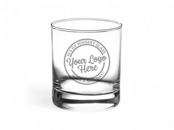 Custom Engraved Whiskey Glass with your Business Logo